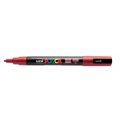 Uni POSCA paintmarker PC-3M, 1,5 mm, donkerrood