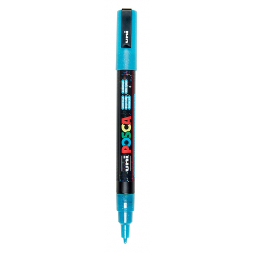 Uni POSCA paintmarker PC-3ML, 1,5 mm, glitter, lichtblauw