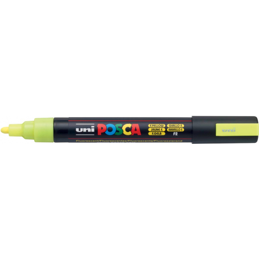 Uni POSCA paintmarker PC-5M, 1,8 - 2,5 mm, fluo geel