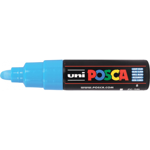 Uni POSCA paintmarker PC-7M, 4,5 - 5,5 mm, hemelsblauw