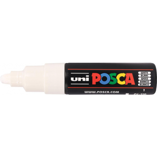 Uni POSCA paintmarker PC-7M, 4,5 - 5,5 mm, wit