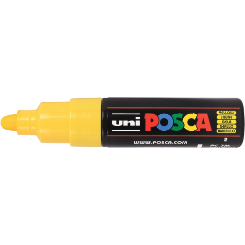 Uni POSCA paintmarker PC-7M, 4,5 - 5,5 mm, geel