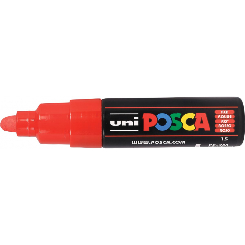 Uni POSCA paintmarker PC-7M, 4,5 - 5,5 mm, rood