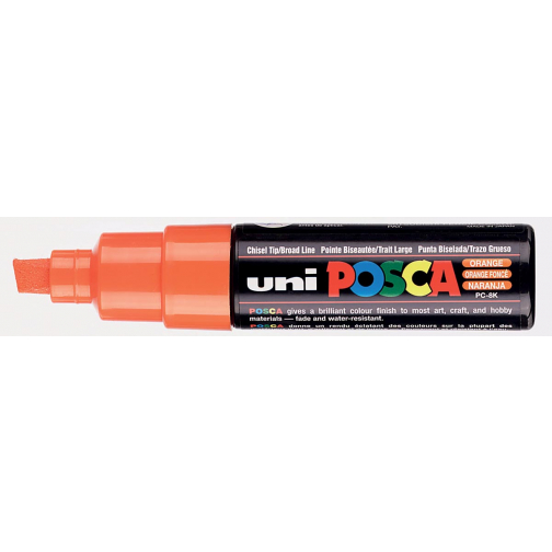 Uni POSCA paintmarker PC-8K, 8 mm, donkeroranje