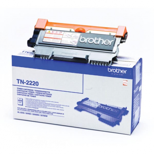 Brother toner, 2.600 pagina's, OEM TN-2220, zwart