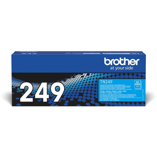 Brother toner, 4.000 pagina's, OEM TN-249C, cyaan