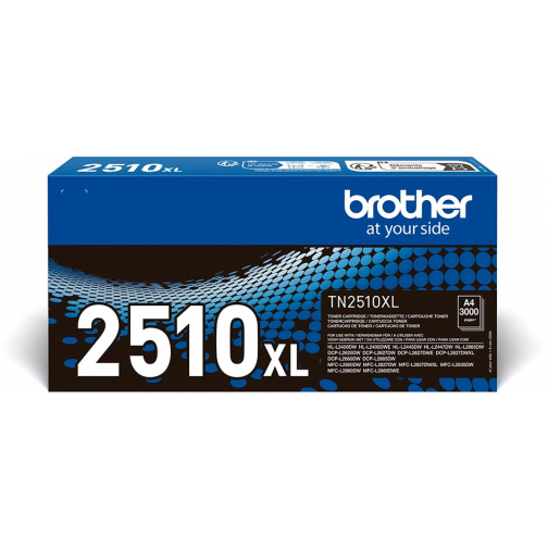 Brother toner, 3.000 pagina's, OEM TN-2510XL, zwart