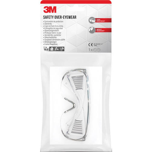 3M overzet-veiligheidsbril, anit-impact, bezoeker