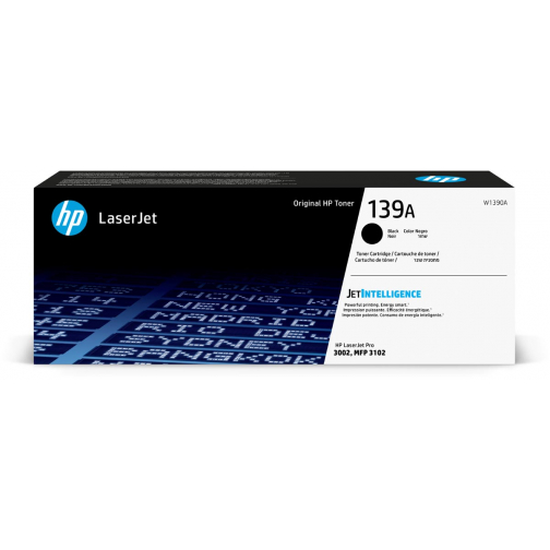 HP toner 139A, 1.500 pagina's, OEM W1390A, zwart