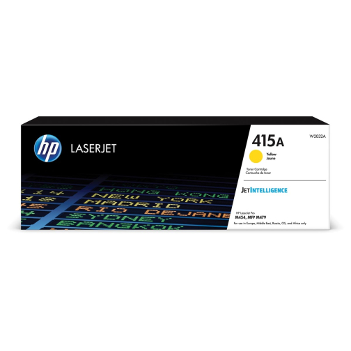 HP toner 415A, 2.100 pagina's, OEM W2032A, geel