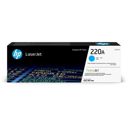 HP toner 220A, 1.800 pagina's, OEM W2201A, cyaan