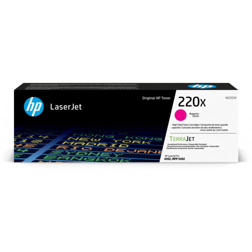 HP toner 220X, 5.500 pagina's, OEM W2202X, magenta