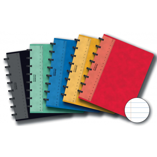 Adoc Classic schrift, ft A5, 144 bladzijden, gelijnd, geassorteerde kleuren