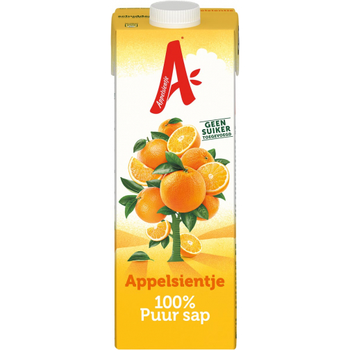 Appelsientje sinaasappelsap 1 l, pak van 12 stuks