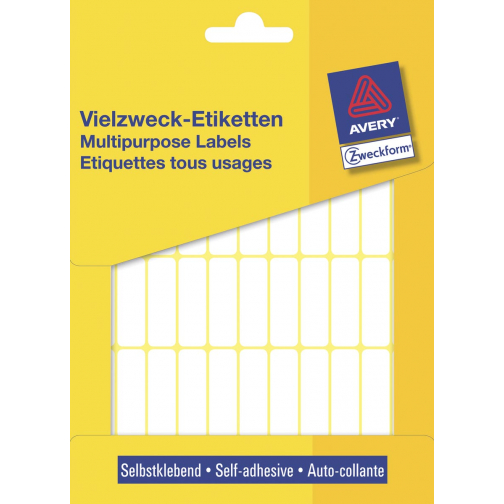 Avery Witte etiketten ft 32 x 10 mm (b x h), 1.144 stuks