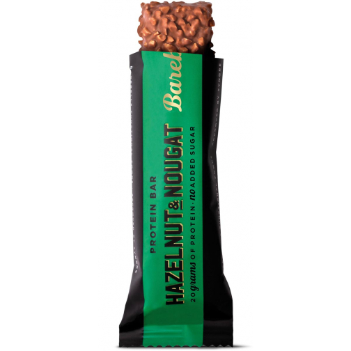 Barebells reep Original Hazelnut & Nougat, 55 g, pak van 12 stuks