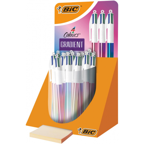 Bic 4 Colours Gradient, medium, display van 30 stuks