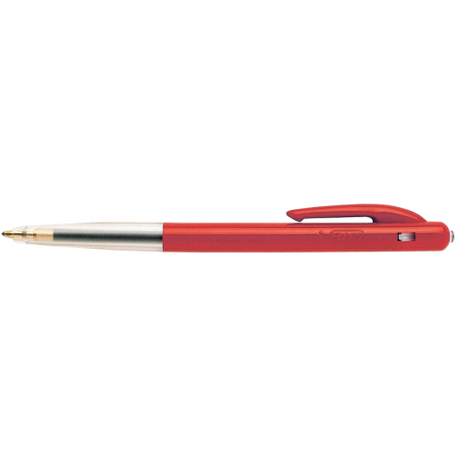 Bic balpen M10 Clic schrijfbreedte 0,4 mm, medium punt, rood