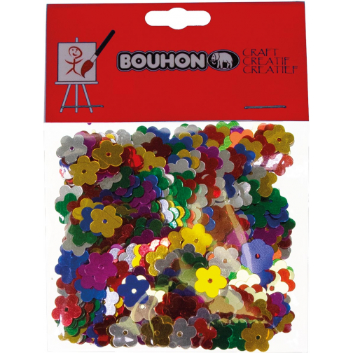 Bouhon confetti bloem, assorti, blister van 15 g