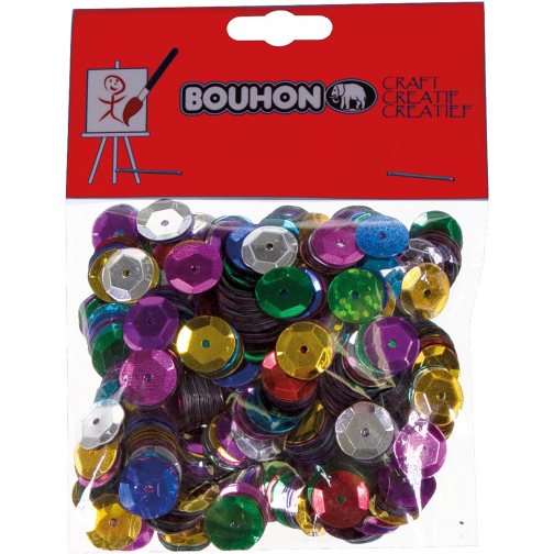 Bouhon confetti kuipje, assorti, blister van 20 g