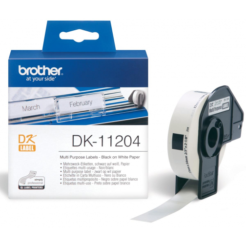 Brother etiketten voor QL, ft 17 x 54 mm, pak van 400 etiketten