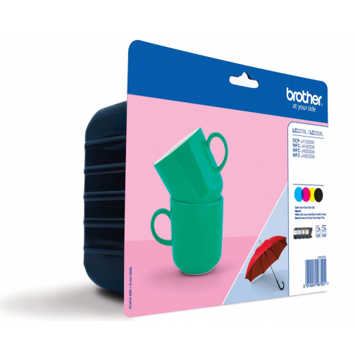 Brother inktcartridge, 1.200 pagina's, OEM LC-227XLVAL, 4 kleuren