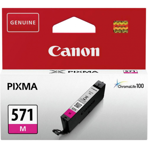 Canon inktcartridge CLI-571M, 173 foto's, OEM 0387C001, magenta