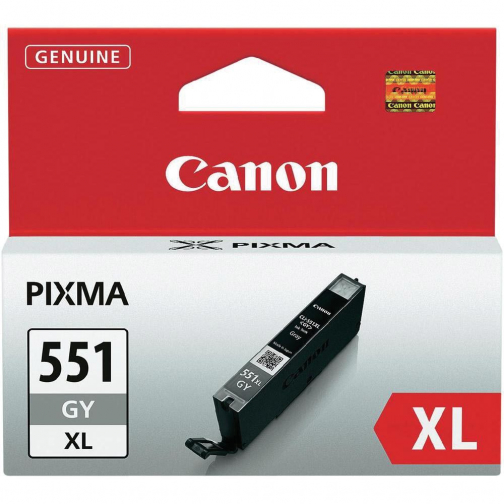 Canon inktcartridge CLI-551GY-XL, 3.350 pagina's, OEM 6447B001, grijs