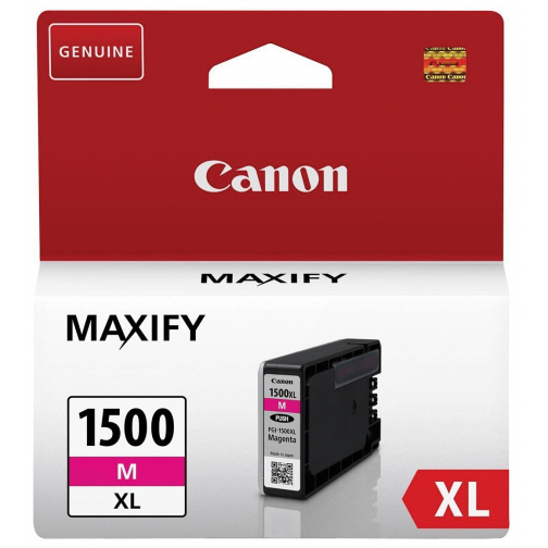Canon inktcartridge PGI-1500XL, 780 pagina's, OEM 9194B001, magenta