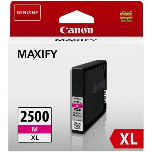 Canon inktcartridge PGI-2500XL, 1.760 pagina's, OEM 9266B001, magenta
