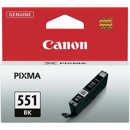 Canon inktcartridge CLI-551BK, 1.795 pagina's, OEM 6508B001, zwart