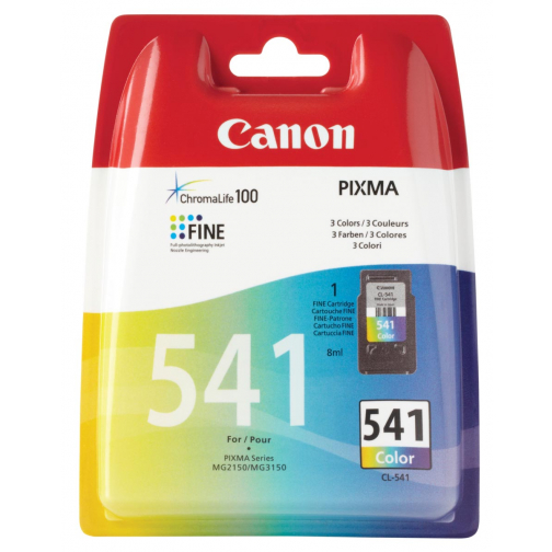 Canon inktcartridge CL-541, 3 kleuren, 180 pagina's, OEM 5227B005, 3 kleuren