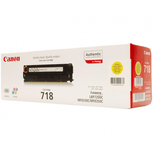 Canon toner 718, 2.900 pagina's, OEM 2659B002, geel