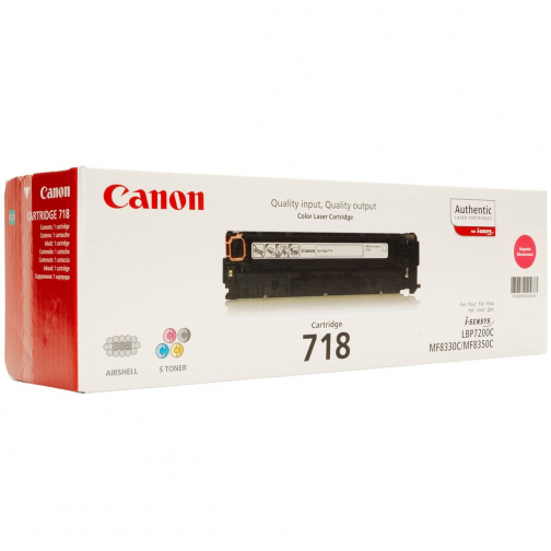 Canon toner 718, 2.900 pagina's, OEM 2660B002, magenta
