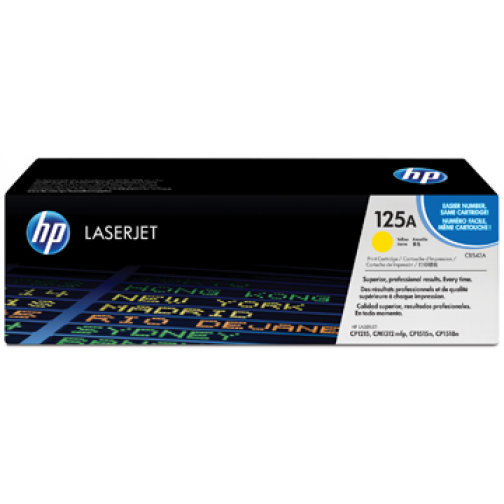 HP toner 125A, 1 400 pagina's, OEM CB542A, geel