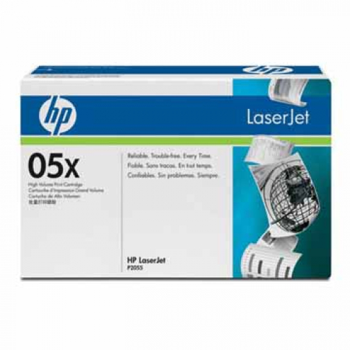 HP toner 05X, 6 500 pagina's, OEM CE505X, zwart