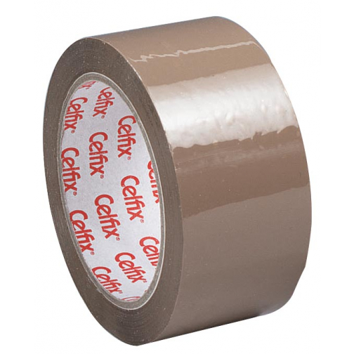 Celfix verpakkingsplakband ft 50 mm x 66 m, PP, bruin