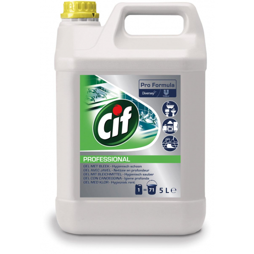 Cif Professional allesreiniger met bleekmiddel, fles van 5 l