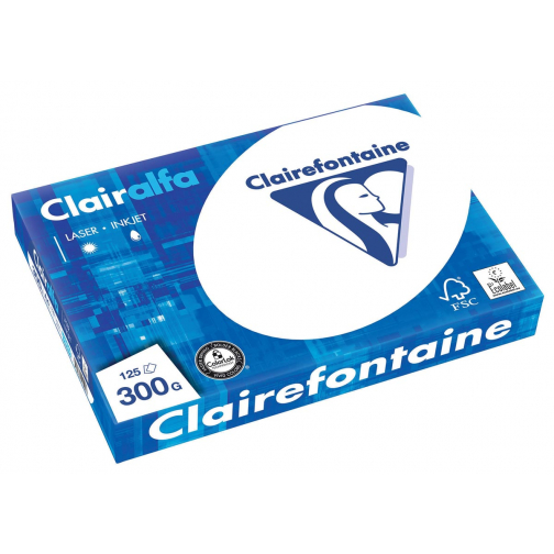 Clairefontaine Clairalfa presentatiepapier A4, 300 g, pak van 125 vel