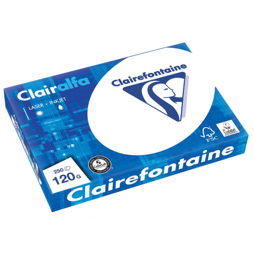 Clairefontaine Clairalfa presentatiepapier ft A4, 120 g, pak van 250 vel