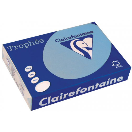 Clairefontaine Trophée Intens, gekleurd papier, A3, 80 g, 500 vel, koningsblauw