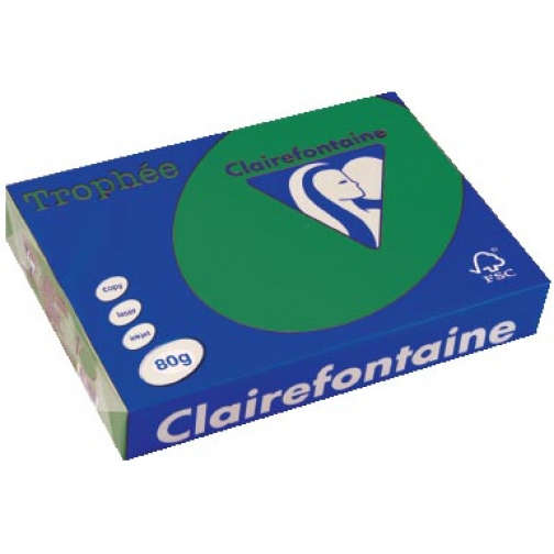 Clairefontaine Trophée Intens, gekleurd papier, A4, 80 g, 500 vel, dennegroen