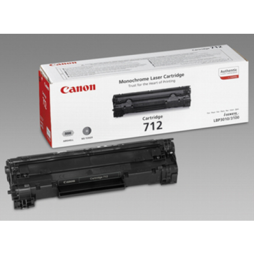 Canon toner 712, 1.500 pagina's, OEM 1870B002, zwart