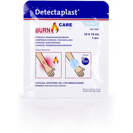 Detectaplast Burn Care hydrogel compres voor brandwonden, ft 10 x 10 cm