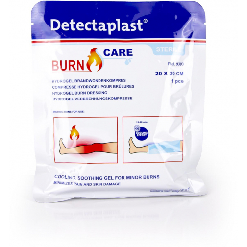 Detectaplast Burn Care hydrogel compres voor brandwonden, ft 20 x 20 cm