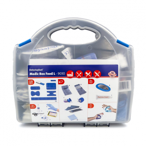 Detectaplast EHBO-koffer Medic Box Food L, HACCP inhoud tot 20 personen