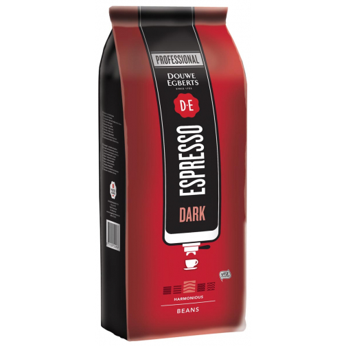 Douwe Egberts koffiebonen, espresso Dark, pak van 1 kg