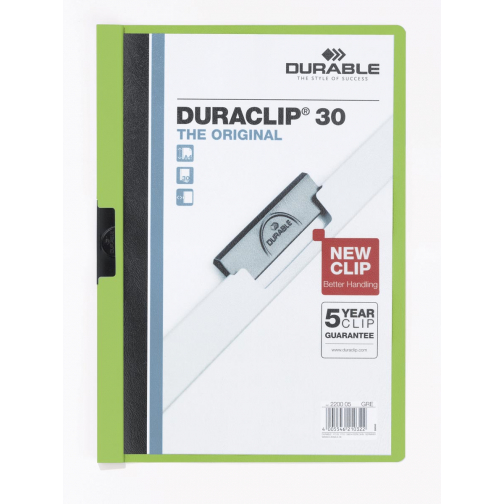 Durable klemmap Duraclip Original 30 groen