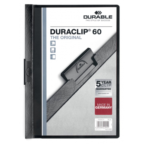 Durable Klemmap Duraclip Original 60 zwart