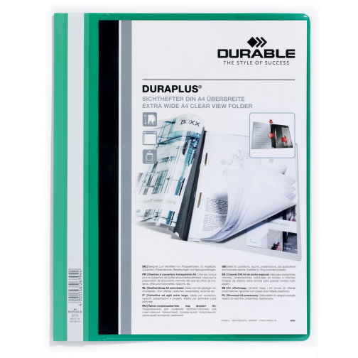 Durable personaliseerbare snelhechtmap Duraplus groen